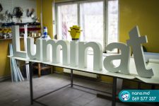 Объемные буквы без подсветки