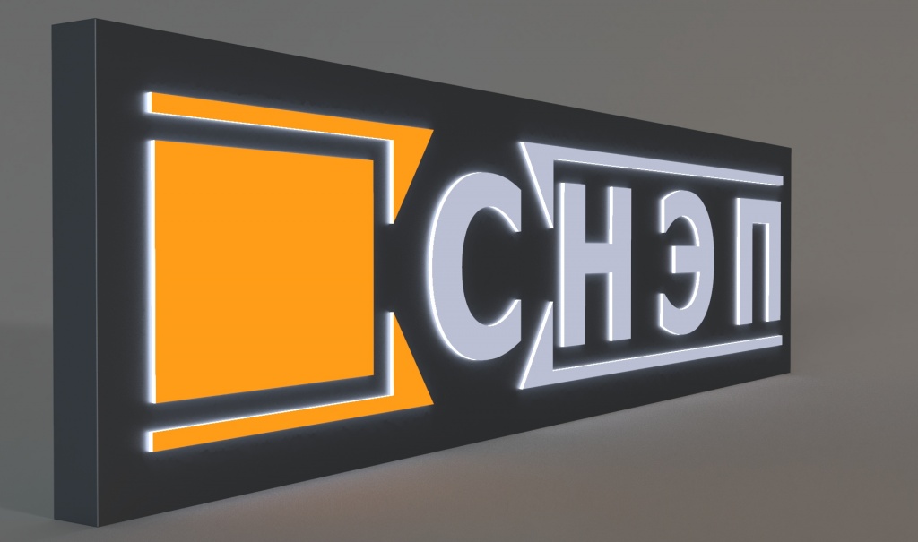 Композитный cветовой короб с инкрустацией