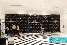 Press wall c видимым каркасом